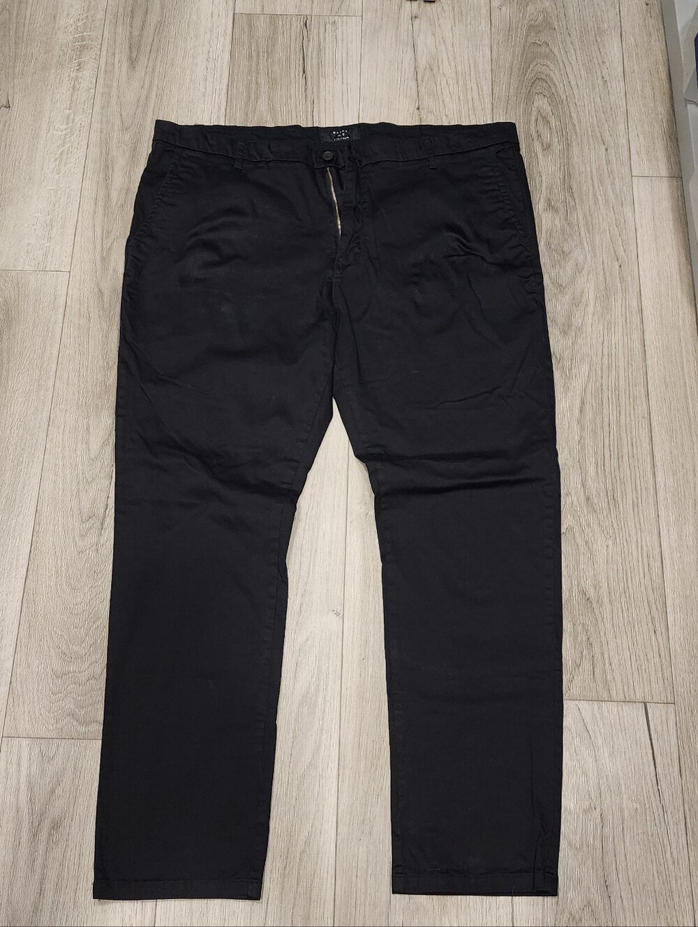 Men's Black Slacks - Classic Straight Fit